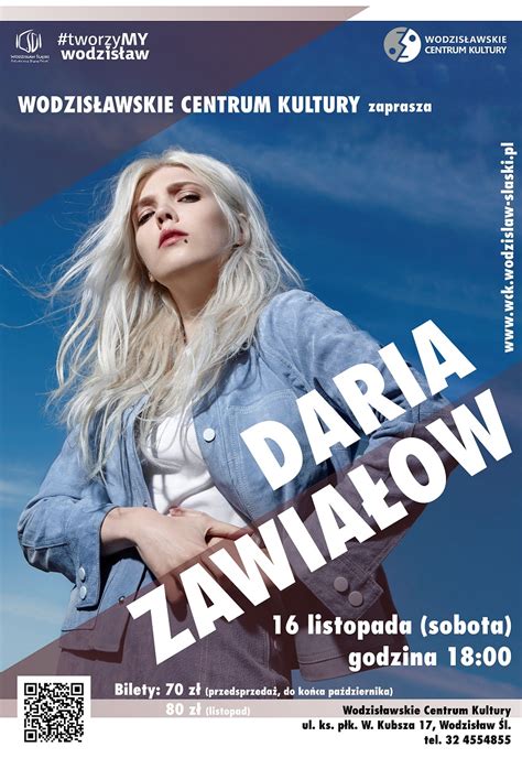 Daria Zawiałow Koncert W Wck Bilety Online Opis Recenzje 2024
