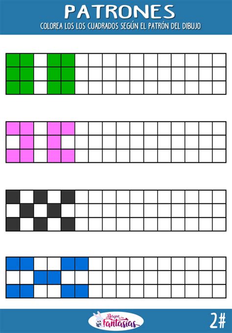 Ejercicios Y Fichas Con Patrones Y Secuencias Para Niños