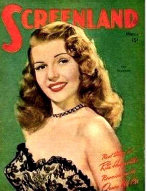 rita hayworth on the cover of screenland magazine march 1947 hollywood golden era hollywood