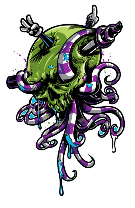 Download Tentacle Octopus Skull Illustration Free Clipart Hq Hq Png