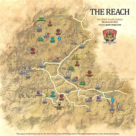 The Reach Map For Eso Markarth Dlc The Elder Scrolls Online Game