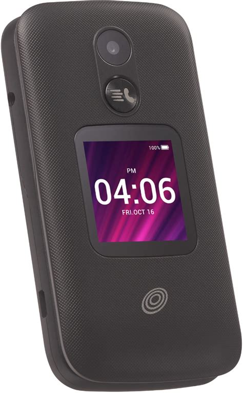 Prepaid Tracfone Alcatel My Flip 2 Black Flip Phone New Sealed Box