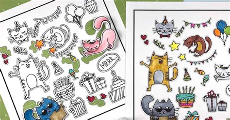 Art And Collectibles Digi Stamp Colouring Cute Digital Stamps Card Making