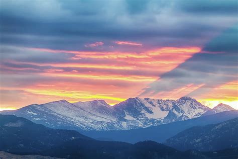 Rocky Mountain Sunset Print Boulder Co Prints Digital Prints