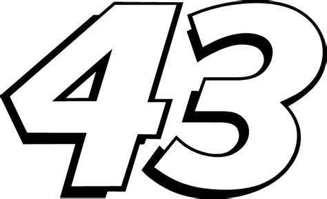 All of the numbers belong to nascar, which licenses them to team owners on an annual basis. Nascar Number 43 Gallery