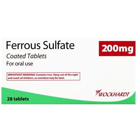 Buy Ferrous Sulphate 200mg Tablets X 28 Peak Pharmacy Online