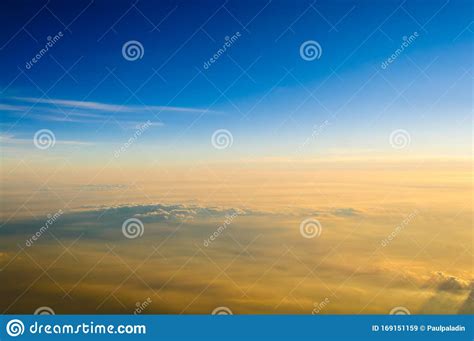 Sky And Clouds Sunset Time Stratosphere Nature Abstract Background