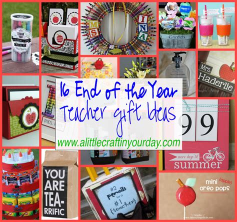 1 preschool and kindergarten children. 16 End of the Year Teacher Gift Ideas - A Little Craft In ...