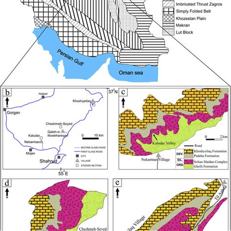 A Geological Structural Map And Major Tectonic Divisions Of Iran
