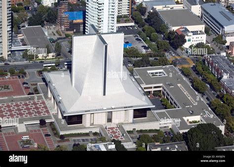Aerial View Above St Marys Cathedral San Francisco Stock Photo Alamy