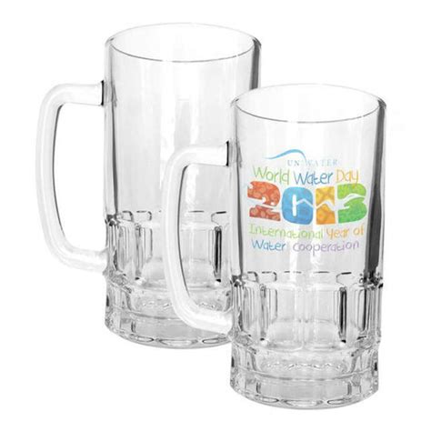 18oz Clear Glass Beer Mug Dye Sublimation Blank Cheer Haven Llc