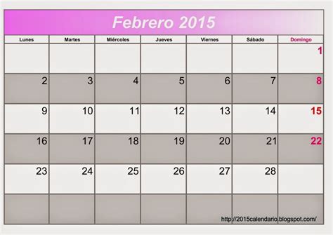Calendarios Febrero Para Imprimir Todo Imágenes