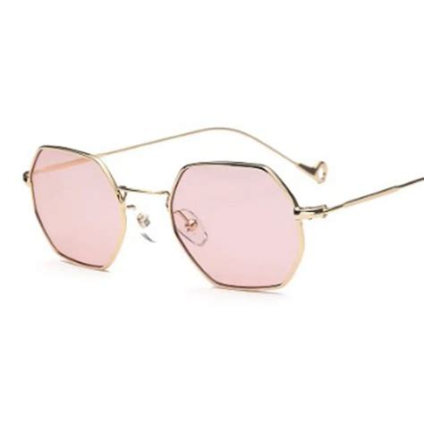 2017 vintage polygon lens hexagon metal frame sunglasses metal frame sunglasses frames