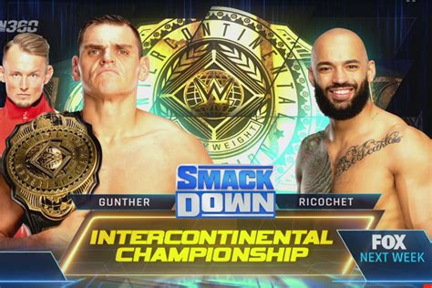 intercontinental championship match and more announced for 6 24 wwe smackdown fightful news