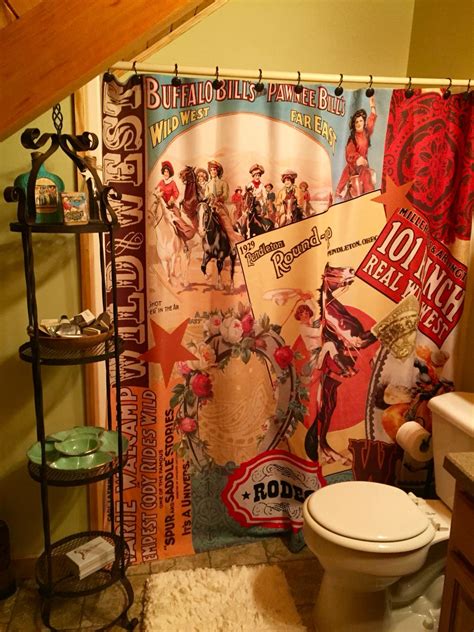 Vintage Cowgirl Bathroom In A Log Cabin Cowgirl Decor Vintage