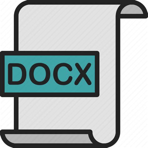 Document Docx Extension File Format Page Word Icon Download On