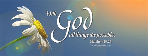 Matthew 1926 Facebook Bible Verse Cover Photos With God All Things