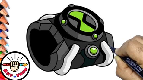 How To Draw The Omnitrix Drawing Ben 10 Watch Step By Step Youtube