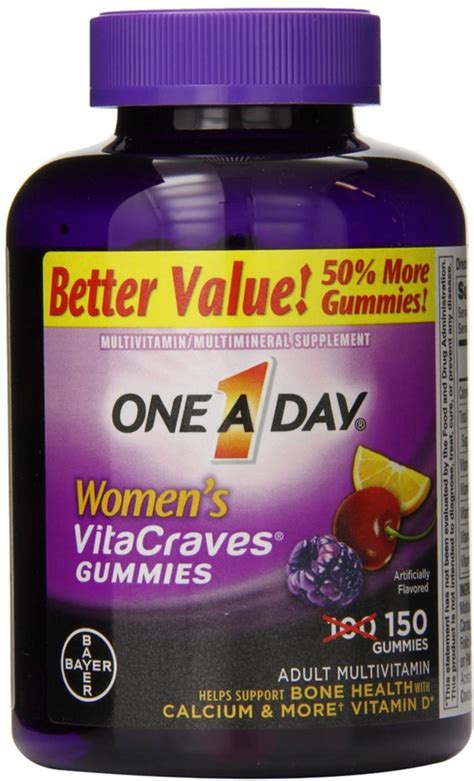 One A Day Women S Vitacraves Gummies 150 Ea Pack Of 6 Walmart Com