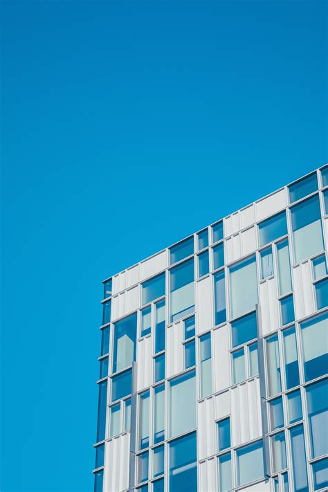 Blue Geometric Building And Facade Hd Photo By Adam Birkett Abrkett