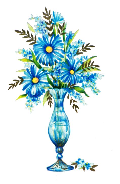 Blue Flowers Clip Art Clipart Best