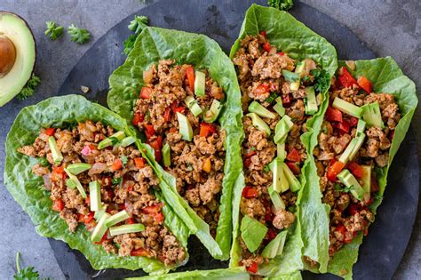 Healthy Turkey Lettuce Wraps Quick And Easy Momsdish
