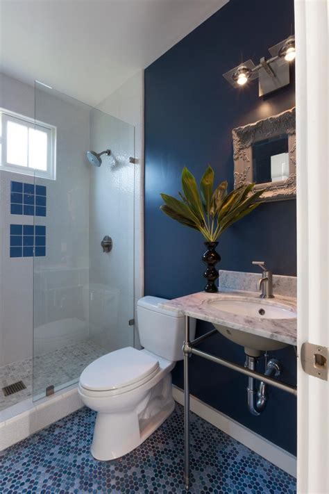 Bathroom Floor Blue Love The Colored Floor Tiles And Coordinating