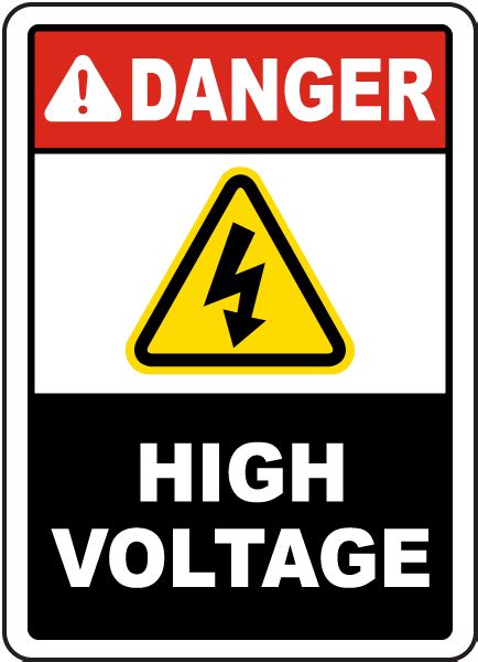 Danger High Voltage Sign E By Safetysign Com