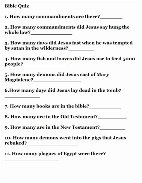 Free Printable Bible Trivia For Adults Free Printable Trivia