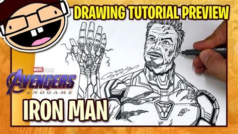 Preview How To Draw Iron Man Avengers Endgame Tutorial Time