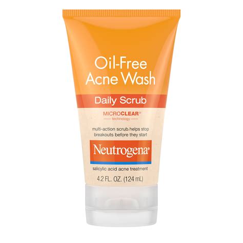 Neutrogena Oil Free Acne Face Scrub With 2 Salicylic Acid 42 Fl Oz