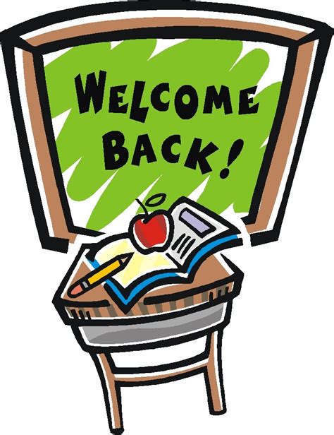 Welcome Back To School Clip Art Black And White Clipart Best
