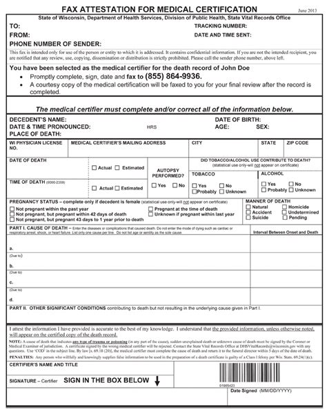 Fax Attestation For Medical Certification Cmandr 2015 2 June