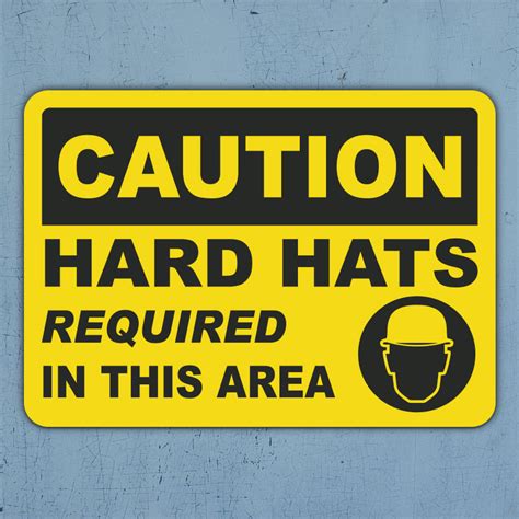 Hard Hats Required In This Area Sign Save 10 Instantly
