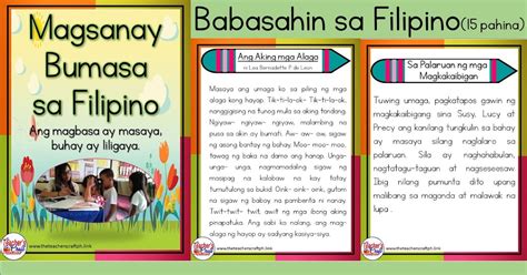 Magsanay Bumasa Sa Filipino The Teachers Craft