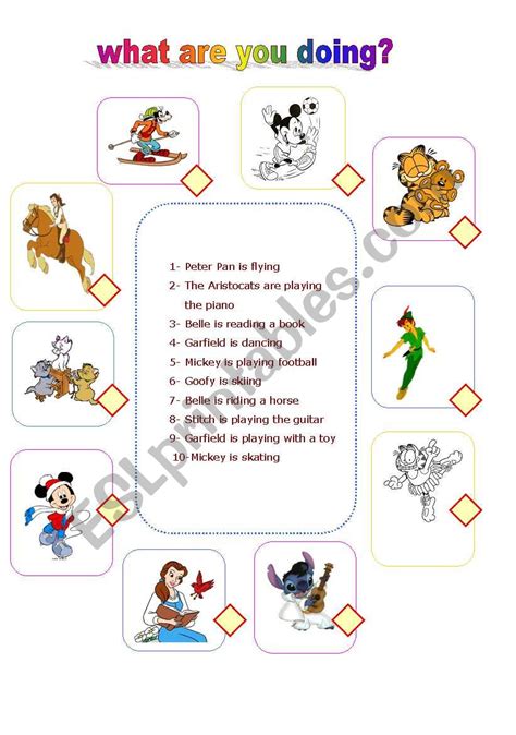 What Are You Doing Esl Worksheet By Loree83