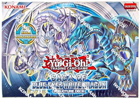 Konami Yu Gi Oh Saga Of The Blue Eyes White Dragon Structure Deck Box Da Card World