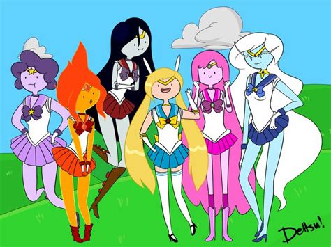 Sailor Moon Mash Ups Adventure Time Girls Adventure Time Crossover
