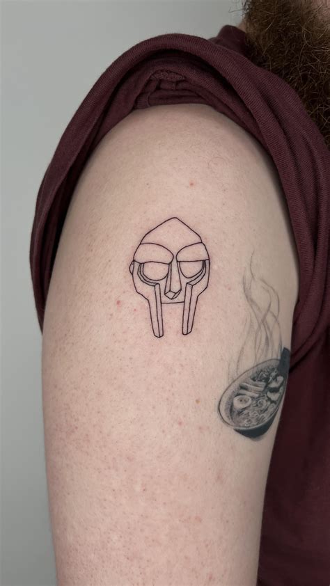 Mf Doom Mask By Dima At Puppy Tattoo In Los Angeles California Rtattoos