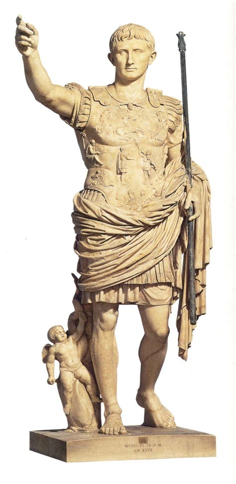 Portrait Of Augustus Of Prima Porta Augustus Of Primaporta C20 Bce