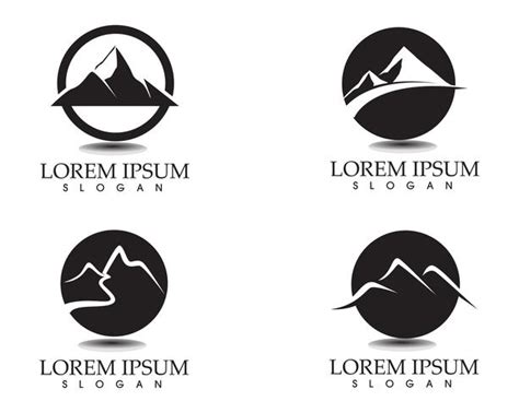 Mountain Nature Landscape Logo And Symbols Icons Template 603994 Vector