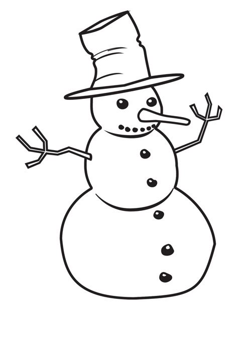 Snowman clipart on pinterest, snowman clipart outline. Snowman Clipart Black And White Png #1542907 - PNG Images ...
