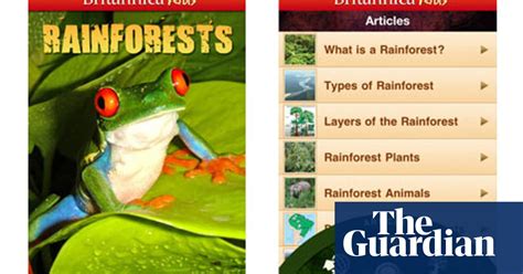 Britannica Kids Rainforests Iphone App Review Iphone The Guardian