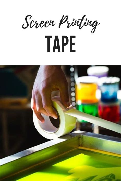 Screen Printing Tape Screen Printing Equipment Screen Printing