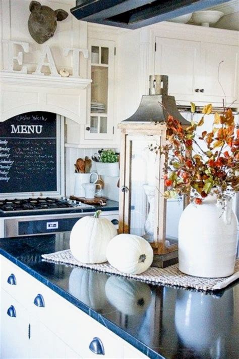 Beautiful White Farmhouse Kitchens Fall Decor Ideas Pinteresting Finds