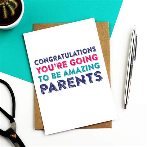 Congratulations Youre Going To Be Amazing Parents Card By Do You