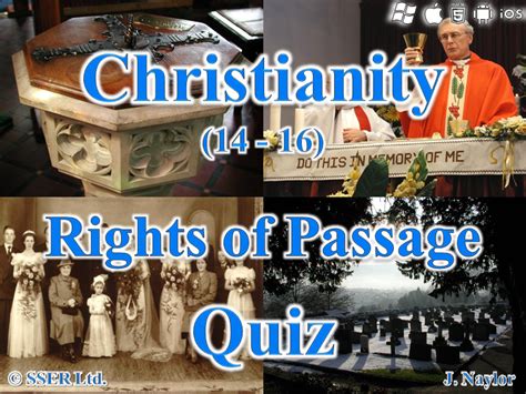 Christianity Rites Of Passage Quiz 20 Questions Teaching Resources