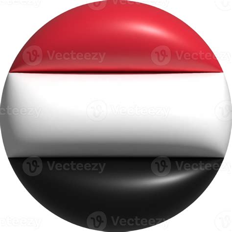 Yemen Flag Circle 3d 22501513 Png