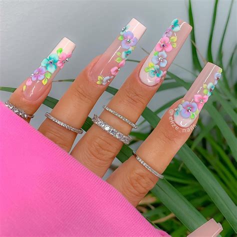 Spring Acrylic Nails Pretty Acrylic Nails Best Acrylic Nails Trendy