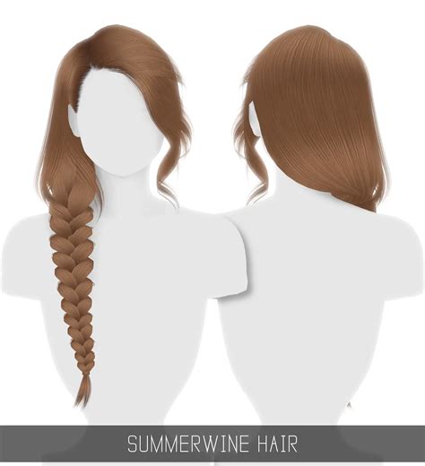 Sims 4 Hairs ~ Simpliciaty Summerwine Hair